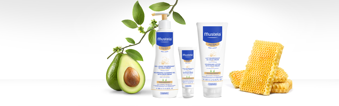 Уход за кожей малышей mustela